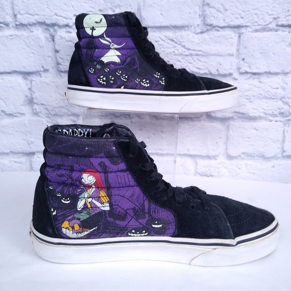 Vans Disney The Nightmare Before Christmas Sk8 High Sneakers Size 7 - Picture 2 of 11